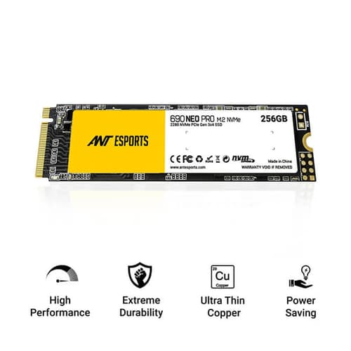 Ant Esports 690 Neo Pro 256GB M.2 NVMe Internal SSD